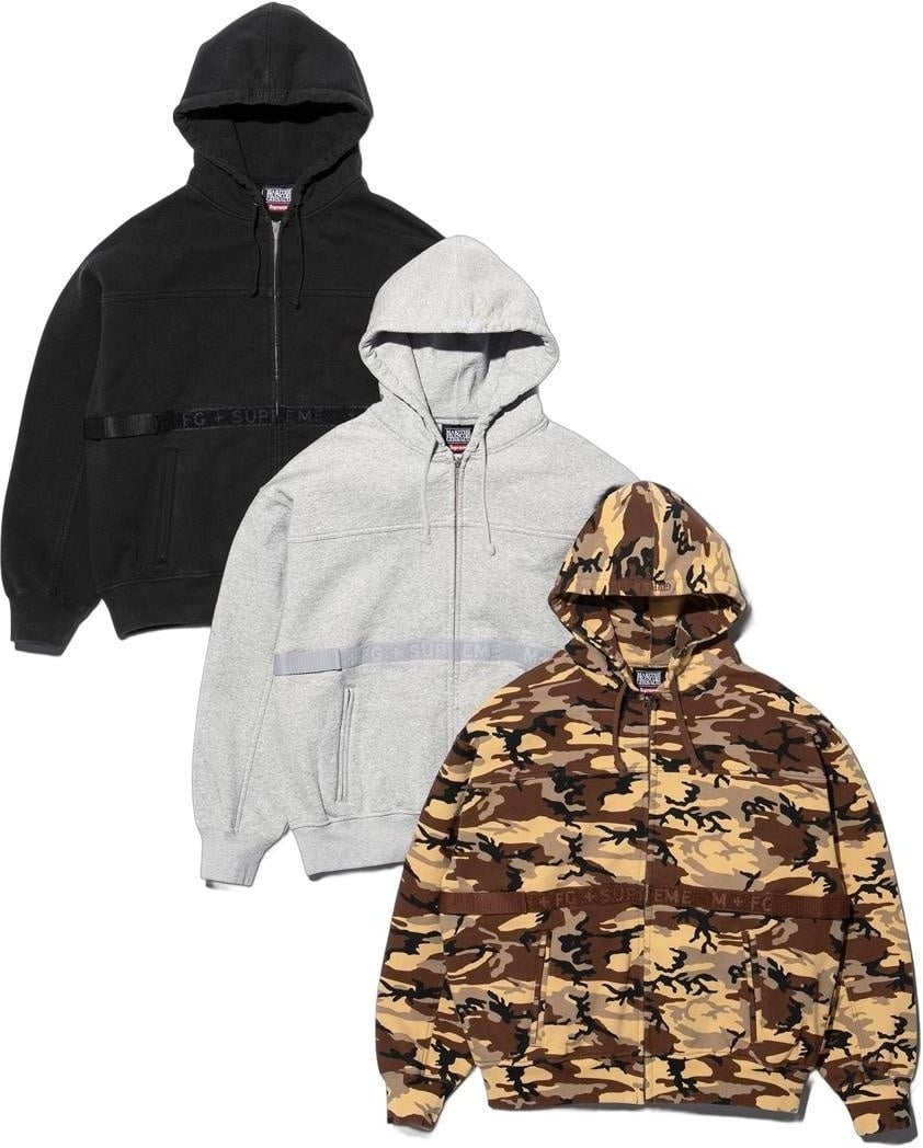 Supreme®/Marithé + François Girbaud Zip Up Hooded Sweatshirt